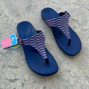 Aetrex Rita Adjustable Thong Sandal Women's Size 7.5-8